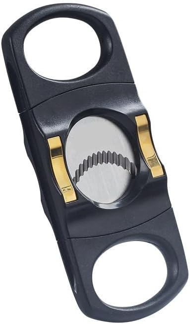 Cigar Cutter Guillotine, 28mm Large Caliber Serrated Blade, Metal Portable Manual Pocket Tool Set(B)