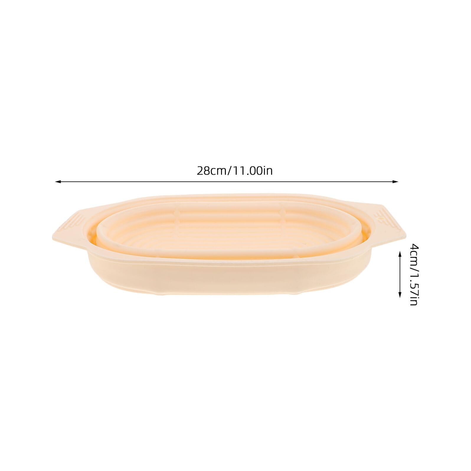 Cesta de Fermentación de Pan de Silicona, 6 Piezas, Gran Capacidad | Plegable, Antiadherente, Redonda, para Horneado en Casa, Cortador y Pincel Incluidos
