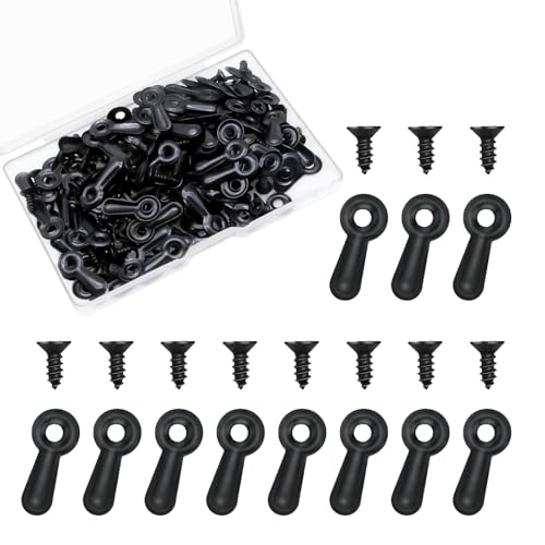 120Pcs Picture Frame Backing Clips Picture Frame Turn Button with 120 Pcs Screws Photo Frames Hardware Backing Clips to Hold Photo Painting Poster Photograph Frames Back Fasteners Repair Kit