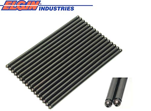 Elgin Industries Usa 7.800" Std Length Hp Hardened Pushrod Set Of 16 Compatible With Chevy Sb 400 383 350 327 305 283 #TOP1