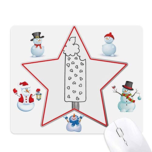 Tapis de souris Bonhomme de neige ergonomique à haute précision laser