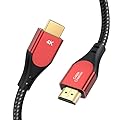 CableCreation HDMI Cable 4K@60Hz, 6ft Highly-Speed 18Gbps, 4K HDR, 3D, Grey Male to Male Braided HDMI Cord for TV, Monitor, Xbox One, PS4 and More