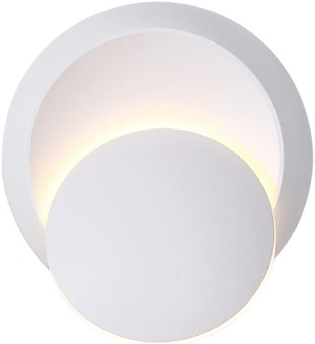 Simple Nordic Creative Rotation Minimalist LED Indoor Wall Lamp Living Room Background Wall Corridor Stairs Bedside Lamp(380Black)