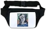 Tissu polyester Pablo Picasso Sac banane Blanc