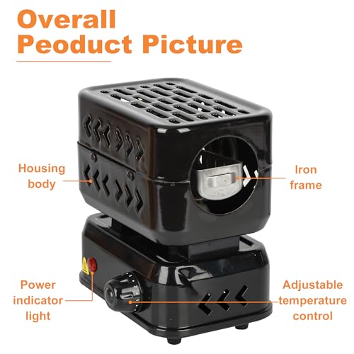 SERdeerCH Charcoal Burner 360° Faster Heating Electric Stove Coconut Coal Starter 1 Heating Zones with Stainless Detachable Tongs, 1200W High Power Cube Coil Multipurpose Turbo Burner Fire Starter by SERdeerCH - Used condition - Image 6