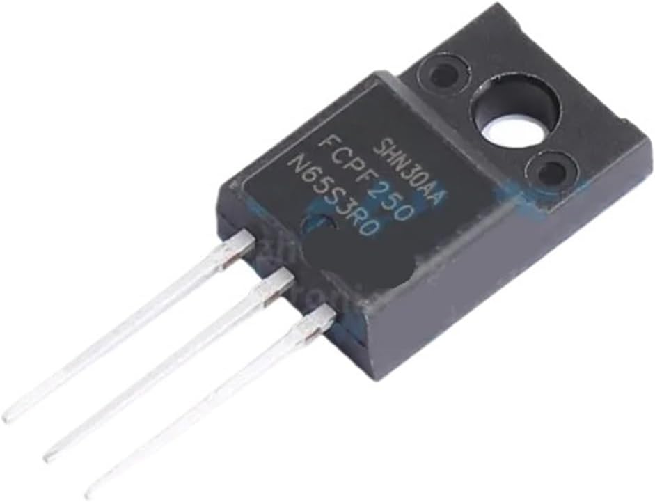 10個 FCPF250N65S3R0L-F154 電界効果トランジスター 10.2A650V 33W Nチャンネルパッケージ TO-