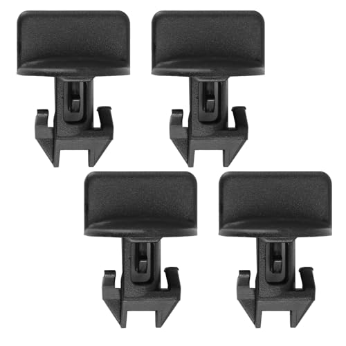 4 Pcs Rear Bumper Trailer Tow Hitch Trim Cover Retainer Clips, Durable Black ABS Plastic, Easy Installation, Compatible with 68249278AA, SUV Bumper Clips