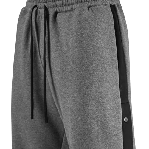 Snap-Off Men's Athletic Tear Away Pants with Elastic Waist for Basketball & Street Style3