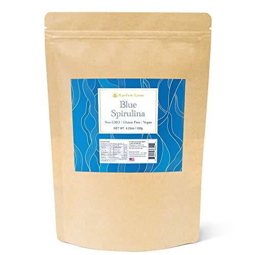 �u���[�X�s�����i Blue Spirulina ���Y�� ������ �����F ��`�q�g�݊����s�g�p NON-GMO, Gluten Free, Vegan (120g)