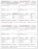 EGP IRS Approved W-2 4up Condensed Laser Tax Form, Copy B/2/C/2, for 25 Recipients, Quadrant Format