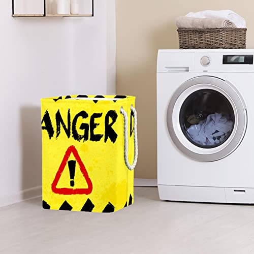 Panier à linge imperméable anti humidité avec motif danger grunge - 3