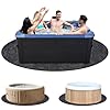 Foandbevi [3MM Thickened] 90 Inch Hot Tub Pad Inflatable Hot Tub Mat, Slip-Proof Backing, Absorbent Spa Pool Ground Base Flooring Protector Mat for Protect Outdoor Tub Pool from Wear