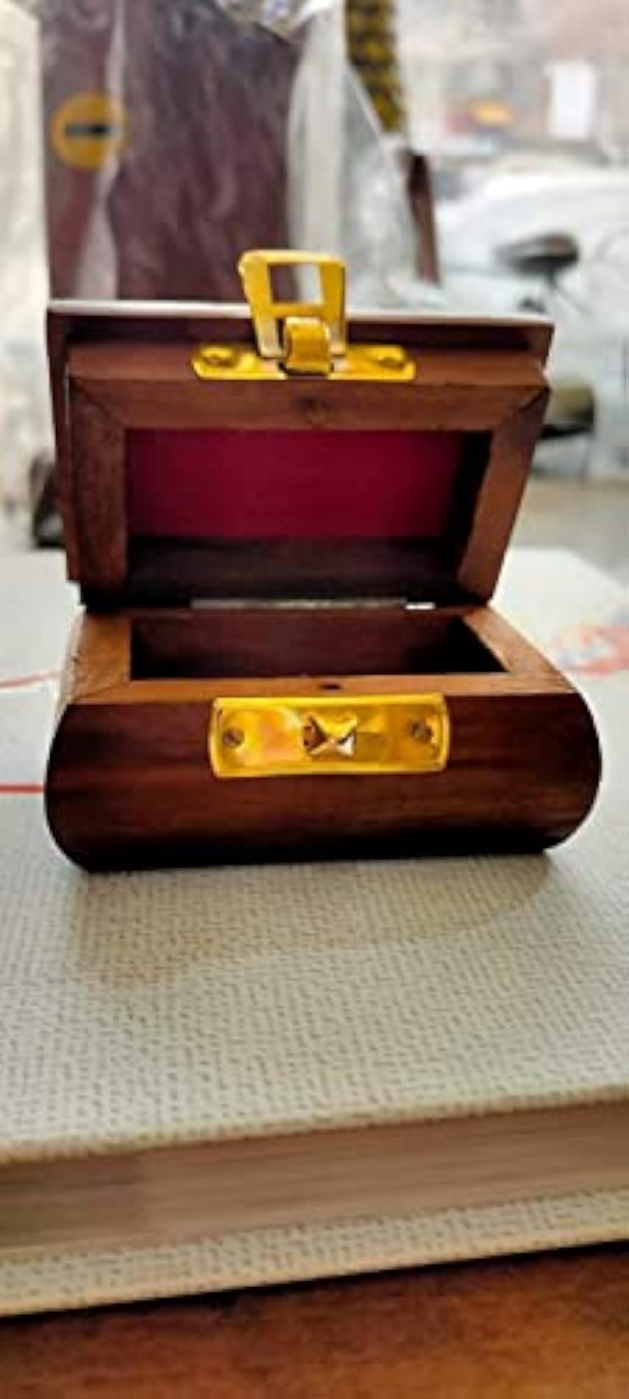 Wooden Storage Box Organizer for Earrings and Rings