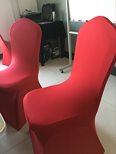 Ieventstar Stretch Polyester Dining Chair Cover For Wedding Banquet Party Dining Room (Red) #TOP3