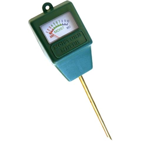 Indoor/Outdoor Moisture Sensor Meter with Full Color Instruction Card, Soil Water Monitor, Plant Care, Garden,Lawn Cover