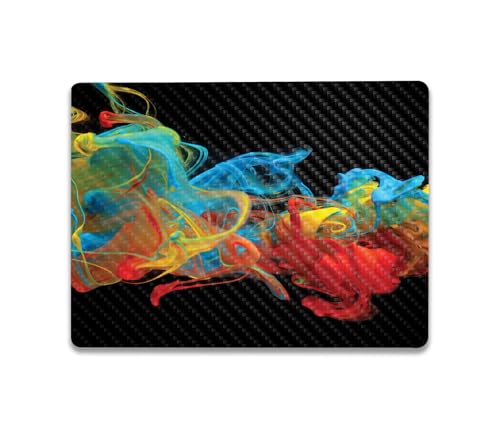 Image of MightySkins Carbon Fiber Skin Compatible with Microsoft Surface Laptop Go 3 (2023) Full Wrap Kit - Primary Smoke | Protective, Durable Textured Carbon Fiber Finish | Made in The USA