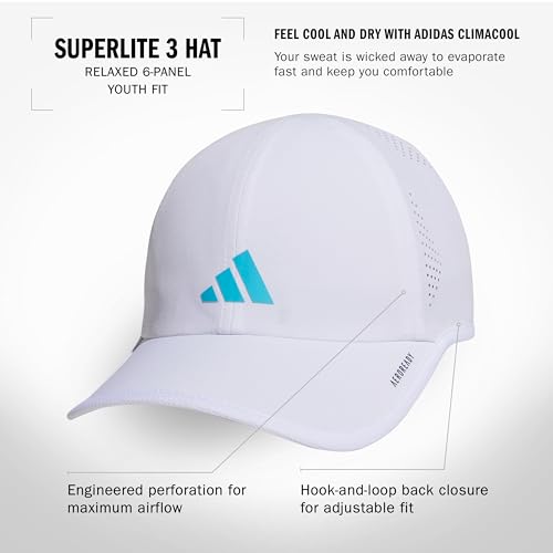 Image of adidas Superlite 4 Hat | Moisture-Wicking Sweatband, Adjustable Fit, UPF 50 Sun Shield, Cuts Glare, Fits Most Men, Secure All-Day Comfort