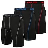 Wayleb Leggings Mallas Running Hombre Pantalones Cortos de Compresión Pantalon Corto Deportivo Hombre Verano Pantalón Corto Chandal de Deporte Secado Rápido Elástico