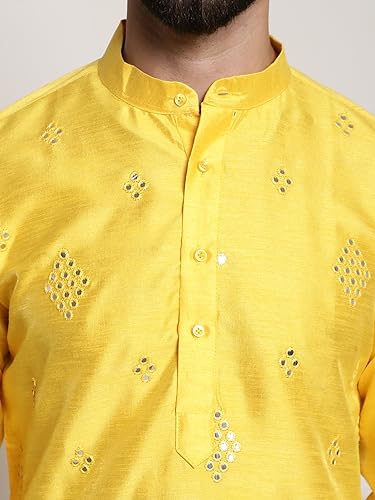 Image of SOJANYA (Since 1958 Men's Silk Blend Designer Long Kurta