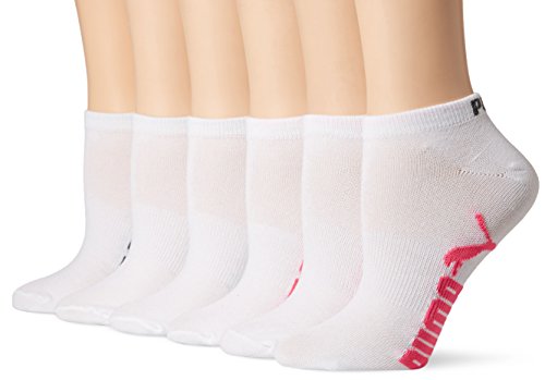 Puma Women's Low Cut Athletic Running Sock with Arch Support 6-Pack