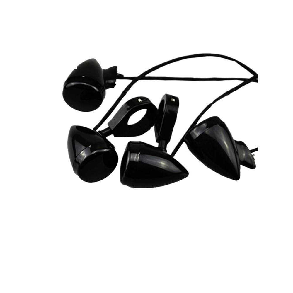 Freno Luce Stop Lampada Indicatori di Direzione A LED con Morsetto Anteriore Posteriore per Moto da 4 Pezzi Spie per 39mm/41mm