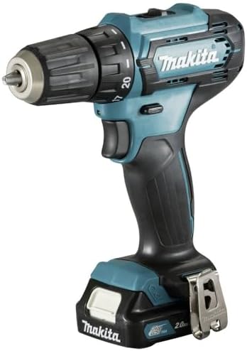 Bild 11 - Makita DF333DSAE Akku-Bohrschrauber 12 V max. / 2,0 Ah, 2 Akkus + Ladegerät im Transportkoffer, Schwarz, Blau