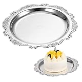 Plateaux et plats de fête - le plateau de service à dessert est fabriqué à partir de matériaux en fer solide, ce qui le rend excellent pour servir des desserts, un petit plateau à bijoux