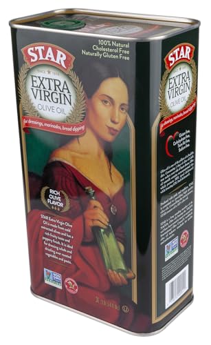 STAR | Extra Virgin Olive Oil | 101 Oz (3 L) Tin | Rich Olive Flavor | Ideal for Family Cooking and Daily Use
