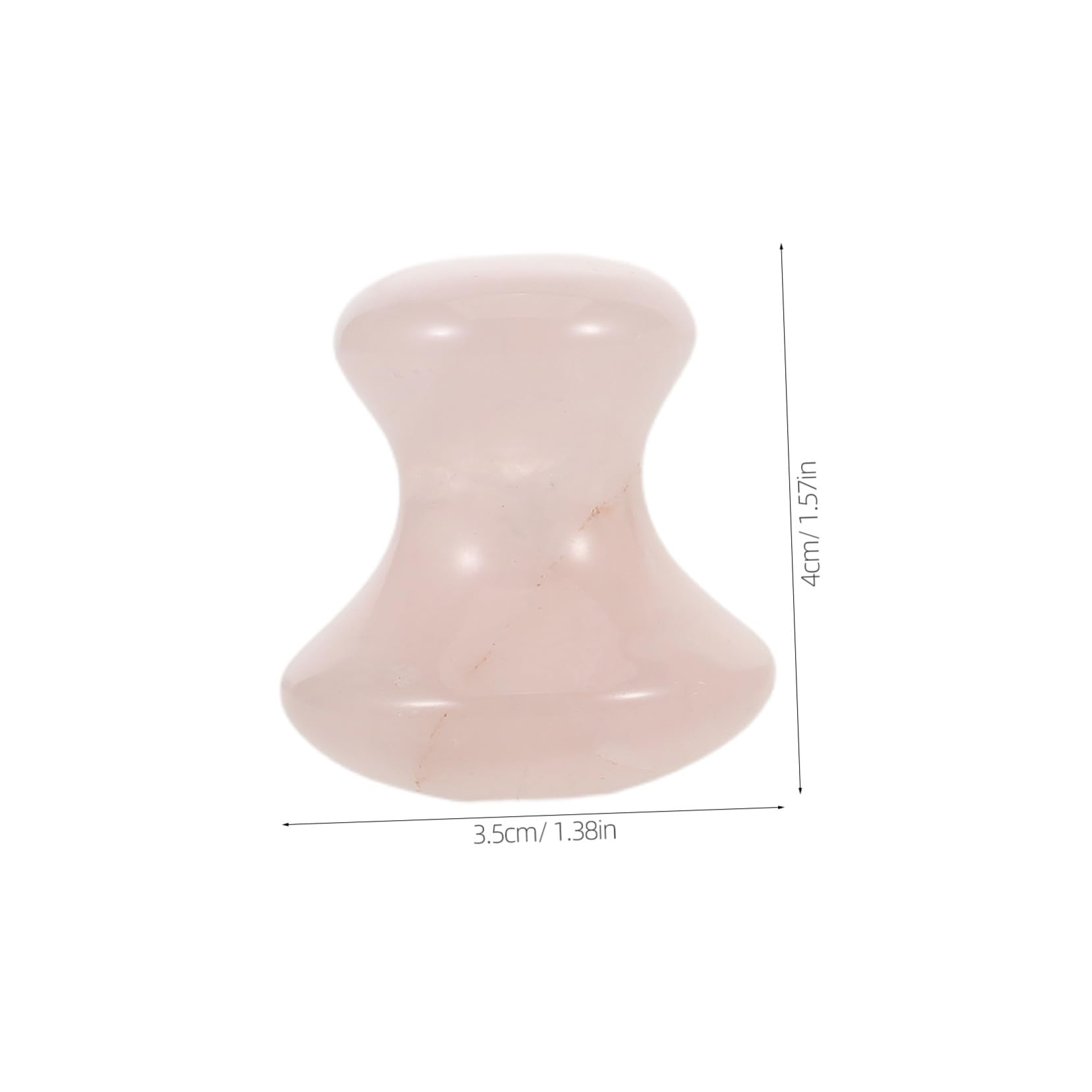 3pezzi Rullo di Rosa per Massaggio Viso Pietra Gua Sha Forma di Fungo per Massaggiare Viso e Migliorare Elasticità