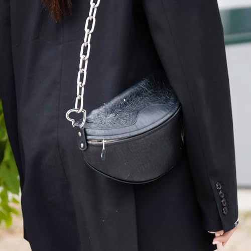 Nogeqi 4 Stück Herz Karabiner Schlüsselring Herzförmiger Karabiner Herz Karabinerhaken Clips Klein Herzform Carabiner für Riemenkette DIY Schlüsselanhänger Rucksack, 2,5/3cm(Schwarz, Silber)