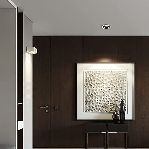 Spot de plafond encastré downlight LED moderne noir pour éclairage de salle