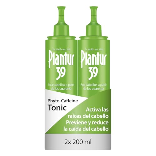 Plantur 39 Phyto Caffeine Tonic 2x200ml I Tonico previene y reduce la pérdida de cabello | Apoye el crecimiento del cabello y el engrosamiento del cabello
