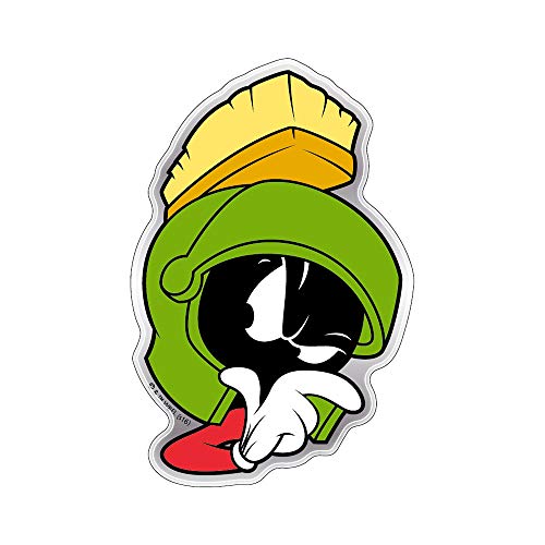 Image of Fan Emblems Marvin the Martian Car Decal - Automotive Domed Classic Looney Tunes Logo