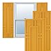 Ekena Millwork TFP001HS15X046TU True Fit PVC Hastings Fixed Mount Shutters, 15"W x 46"H, Turmeric