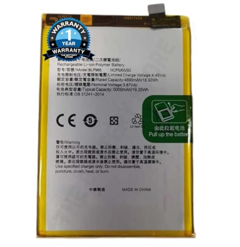 Image of THE BATTERY STORE Original BLP965 Battery for Oppo K10x 5G PGGM10 / Q5 RMX3478 Battery with 1 Year Warranty****(NN2236)