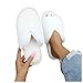 Schlappen Damen Plüsch Hausschuhe Flauschige Indoor Pantoffeln Rutschfest Home Slipper Herbst Winter Warme Pantoletten Frauen Offener Zeh Schuhe Flache Weich Bequem Freizeitschuhe