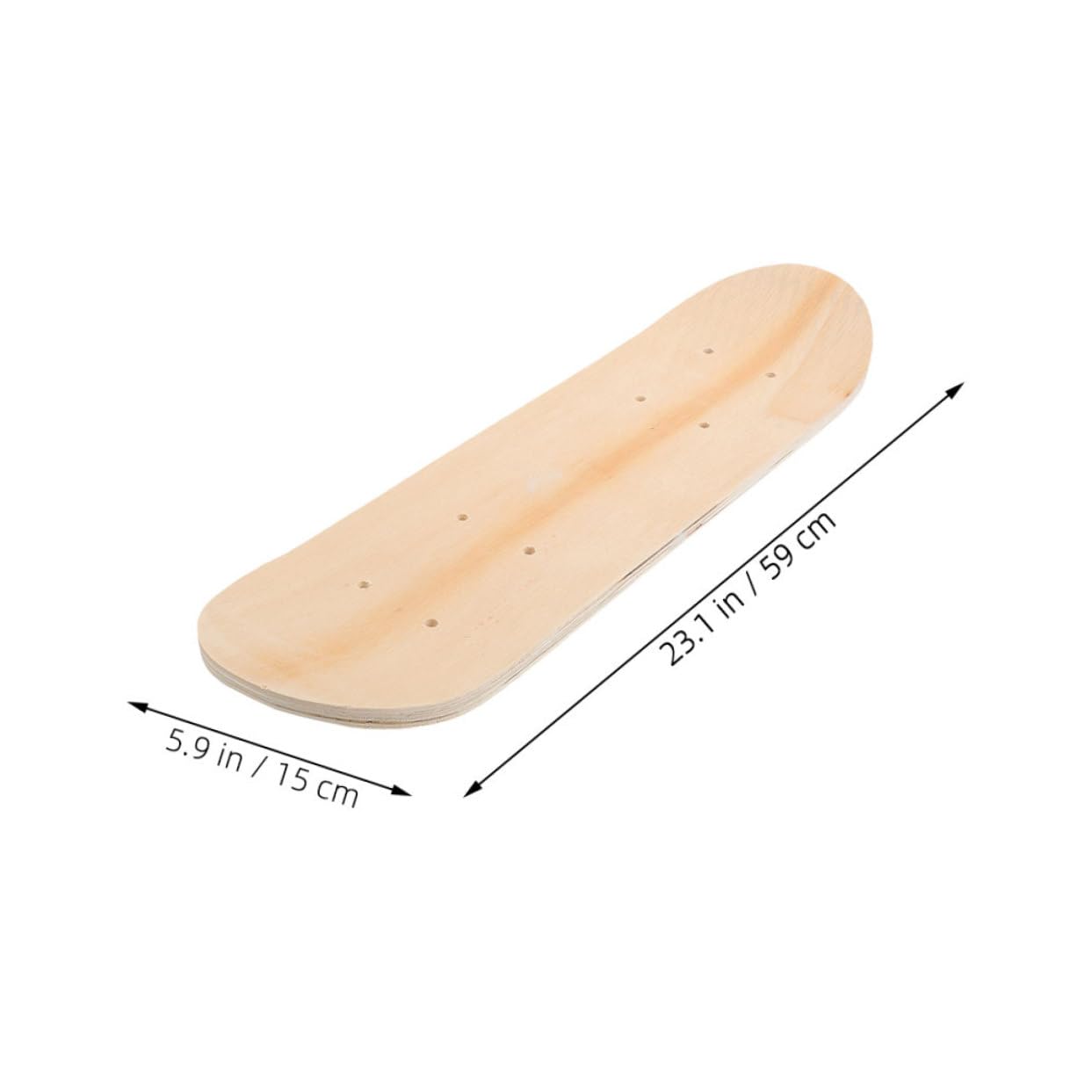 ERINGOGO Unique Wooden Skateboard Deck 2pcs Blank DIY Canvas for Boys and Girls Art Projects
