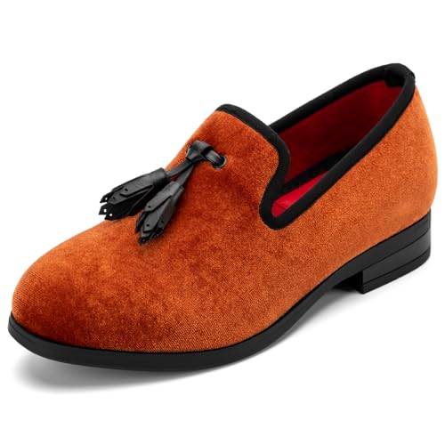 Image of Meijiana Boys' Formal Dress Slip-On Loafers - Tuxedo Shoe for Baby Dress Shoes