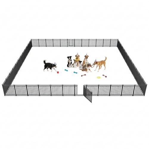 Petorldog Thickened Dog Fence Durable & Sturdy Outdoor Yard Fence, 32