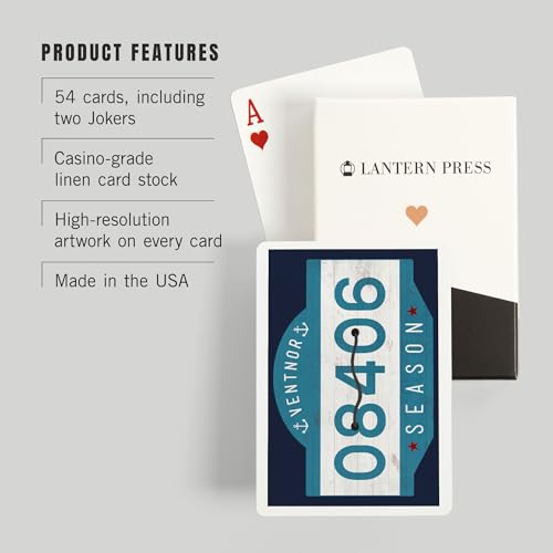 Lantern Press Ventnor Nueva Jersey Baraja Poker miniatura 3