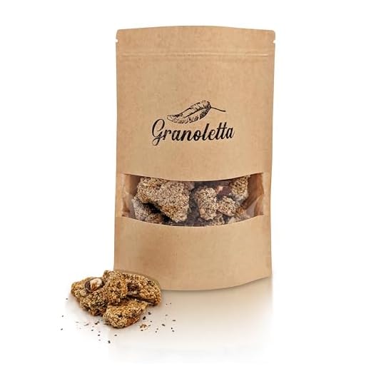 GRANOLETTA Granola de Semillas Sin Gluten 100%. Cocinada de forma Artesanal, Vegana, Sin Lactosa y Sin Azúcar refinado con todo el Sabor. Paquete de 315 gr