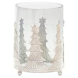 Hill Interiors - Kerzenhalter The Noel Collection, Crackle-Effekt, weihnachtliches Design...