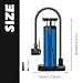 CAQYPVH Bike Floor Pump Portable Inflator Pump for Bikes Swimming Rings Motorcycles, Blue