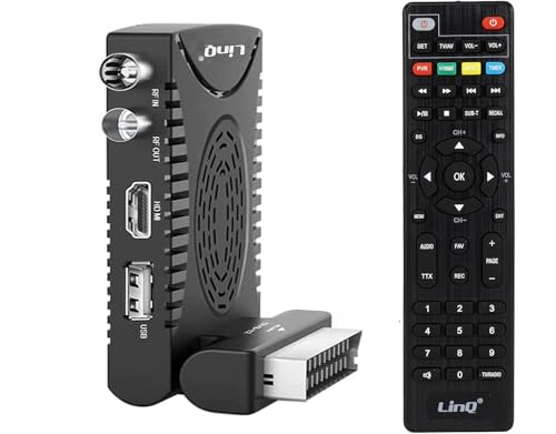 Decoder dvb-t2 hd smart tv, OSD multilingue, elenco dei canali preferiti, scansione automatica e manuale di tutte le TV e radio disponibili, ecc.
