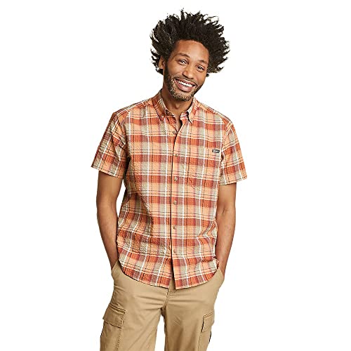 Eddie Bauer Men's Pack It Seersucker Short-Sleeve Shirt