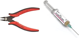 Hakko-CHP-170 Micro Cutter - Red & MG Chemicals - 8341-10ML 8341 No Clean Flux Paste, 10 milliliters Pneumatic Dispenser (Complete with Plunger & Dispensing Tip)