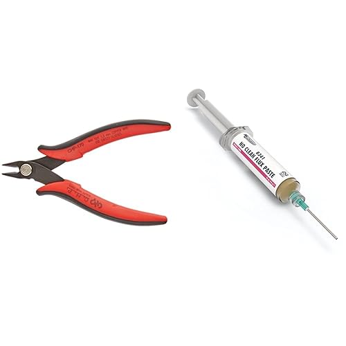 Hakko -CHP-170 Micro Cutter - Red & MG Chemicals - 8341-10ML 8341 Pasta sin flujo limpio, dispensador neumático de 0.3 fl oz (completo con émbolo y