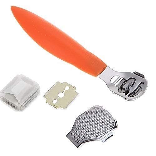 CORN CUTTER Callus remover for feet, Corn Shaver, Hard Skin Remover Handle 5 Blades, (B09HV5GH56) Amazon Price History, Amazon Price Tracker