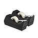 Desktop Tape Dispenser, 2-Pack, Non-Skid Base - with 3 Extra Tape Dispenser Replacement Core (Tape not Included), Perfect for Office, Home, School - Value Pack