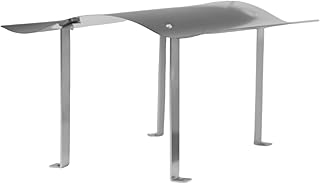 Schornsteinabdeckung 600mm x 900mm - ALLE GRÖßEN - Kaminhaube Kaminabdeckung AISI 430 - Robuste Edelstahl-Füße - Rostfreier Edelstahl - Kamindach Schornsteinhaube Regenschutz